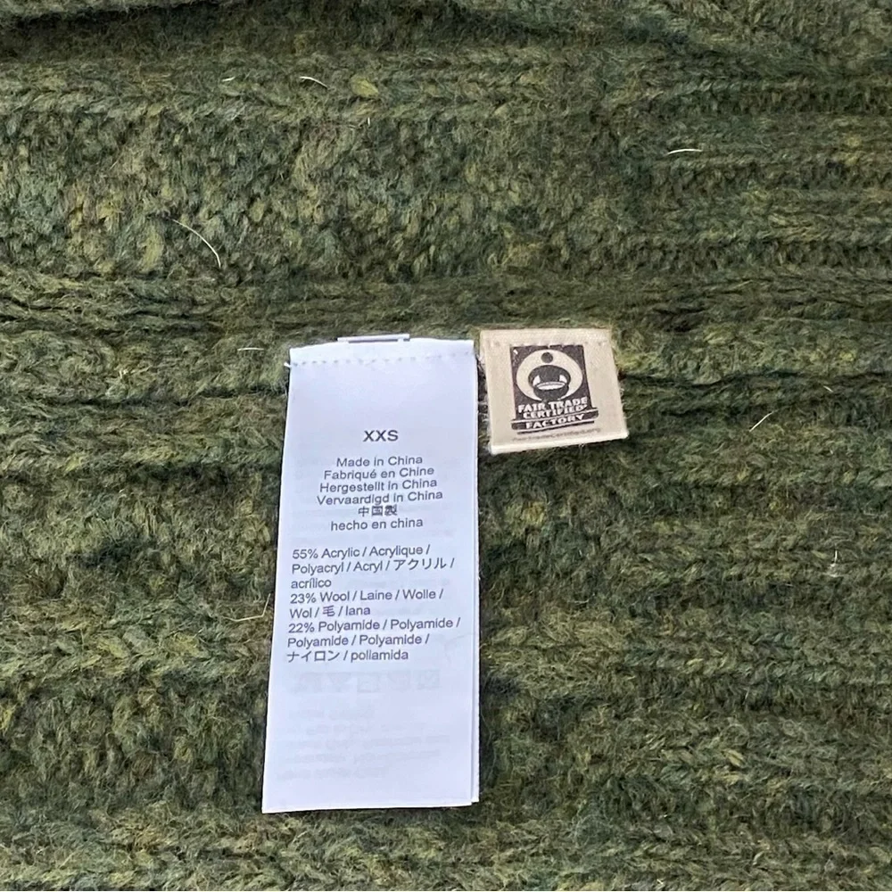Madewell New Wool Pointelle Chunky Cable Knit Fisherman Cardigan Oversized - Picture 12 of 14